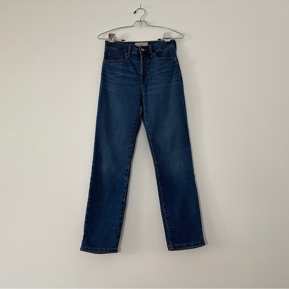 Everlane High Rise Slim Straight Ankle Button Fly Jeans - Picture 4 of 11